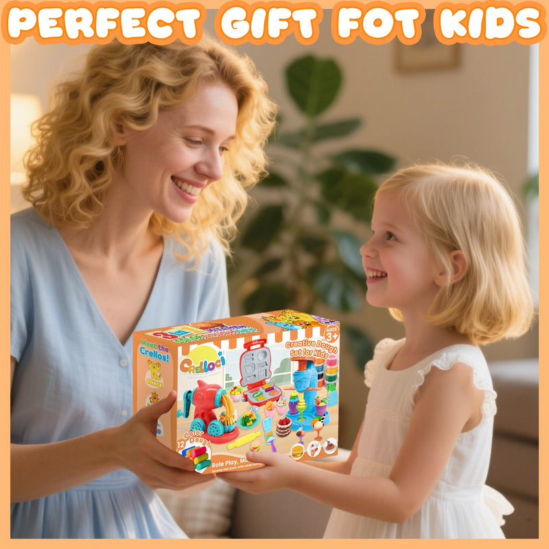 3-in-1 Play Dough Kitchen Set for Kids 